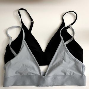 2 Pepper Bras - Ultra Fine Bralette (black and aquamarine size S)